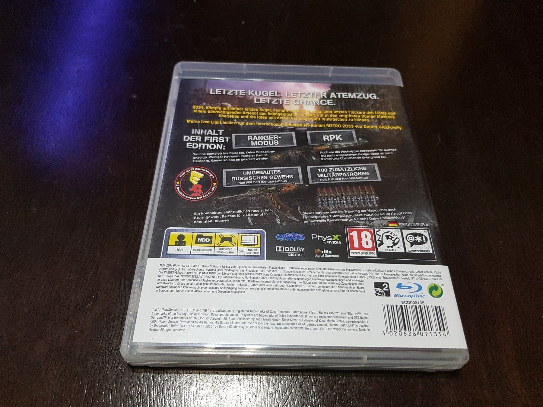 Sony Giochi: Metro: Last Light – Usato da Schwanden GL venduto da tumen 2
