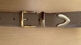 VERA PELLE (IT)102x3cm/NP97CHF Leder Metall Guess Stil Gürte