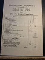 Budget 1896 Einwohnergemeinde Herzogenbuchsee