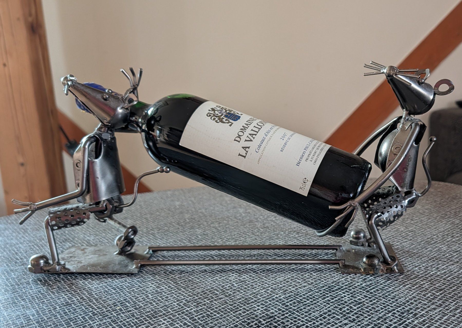 Portabottiglie: Flaschenhalter Mäud Metall Design Deko – Usato da Nänikon venduto da Haexli_70
