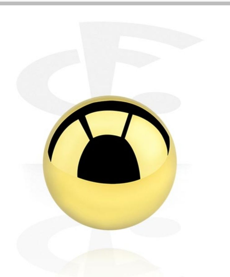 Gioielli per piercing: Kugel gold für Labret-Piercing – Nuovo e nell'imballaggio originale da Hindelbank venduto da Pooky82