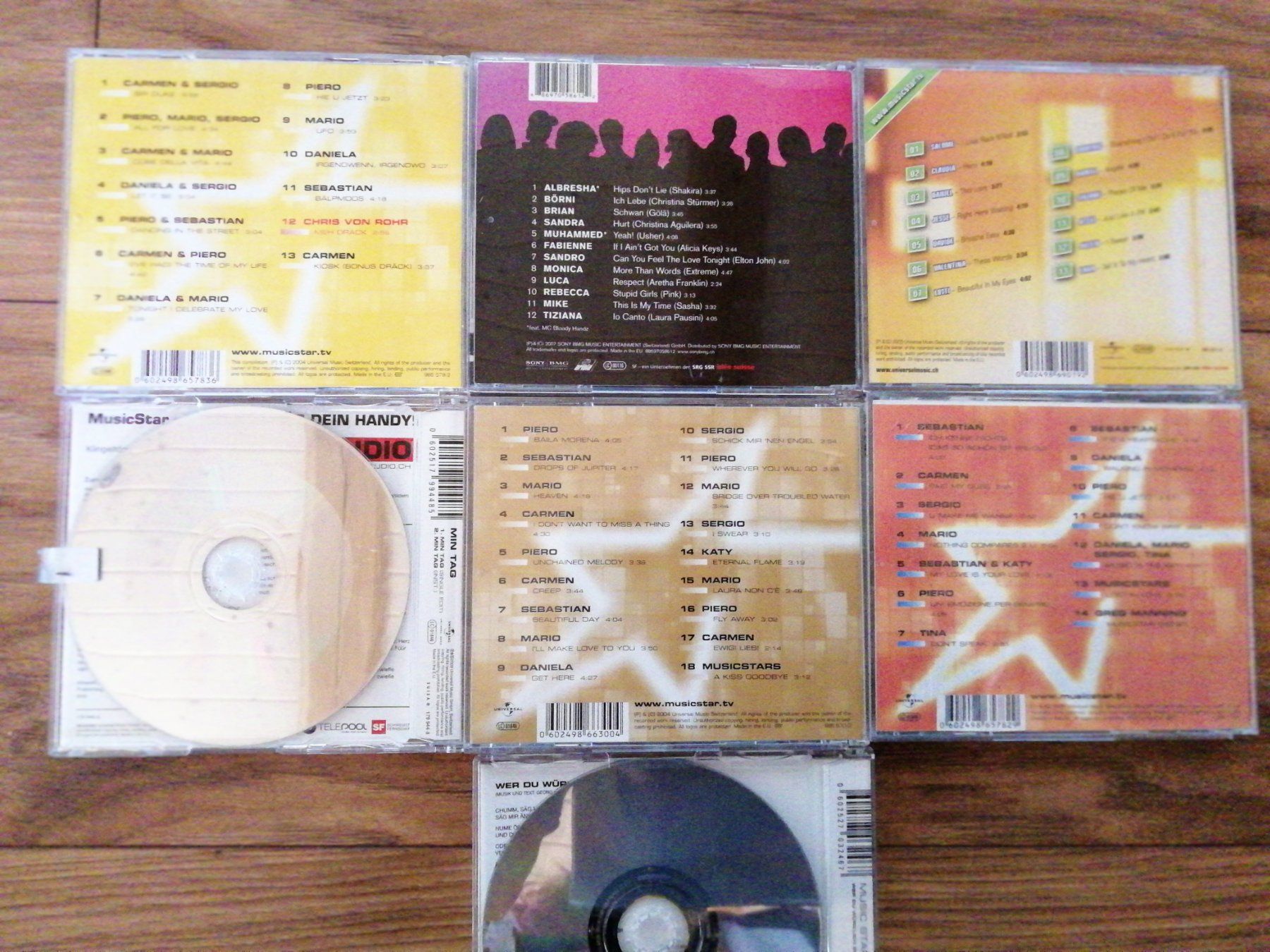 CD: Music Star CD Sammlung 7Stk. – Usato da Utzigen venduto da Walkuere94 1