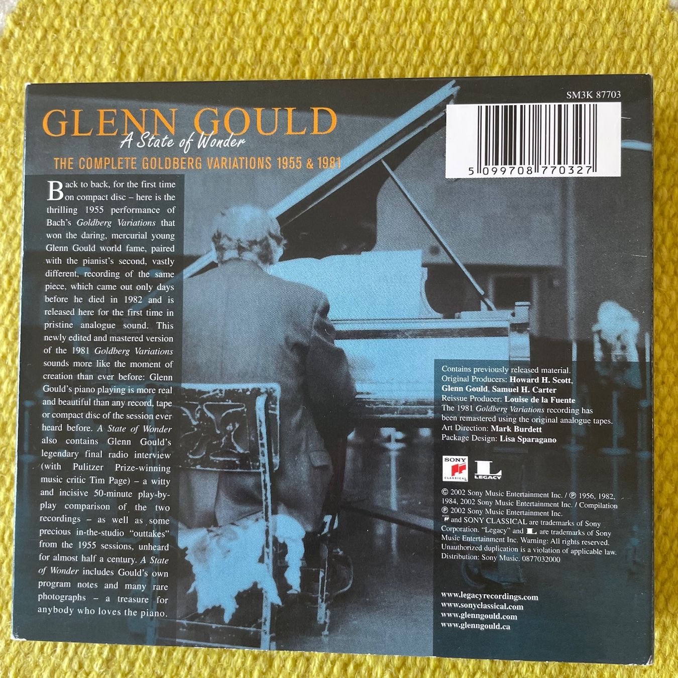CD: GLENN GOULD-3CD BOX SET COMPLETE GOLDBERG VARIATIONS 56&81 – Usato da Rorschacherberg venduto da CD-Roli 1
