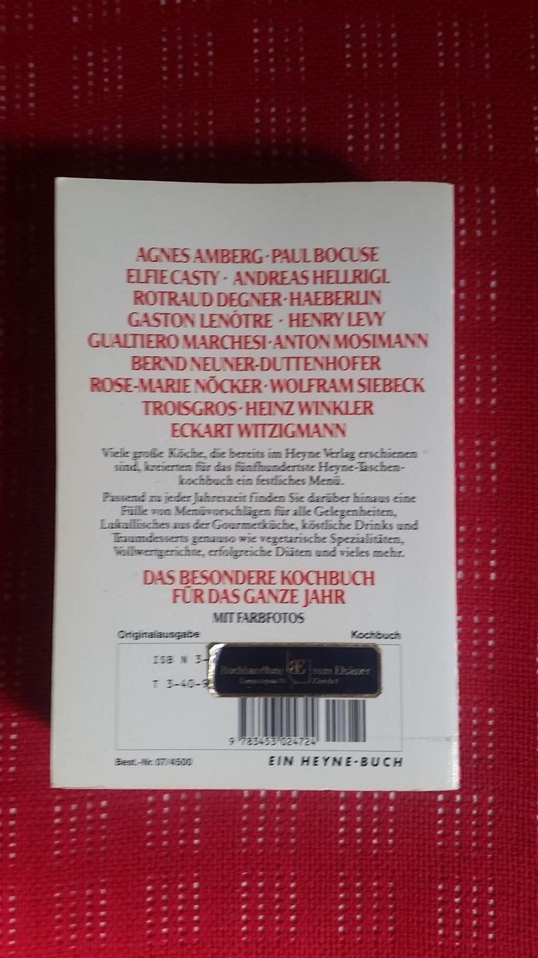 Libri: Das Heyne Kochbuch des Jahres – Usato da Winterberg ZH venduto da Gemini63 1