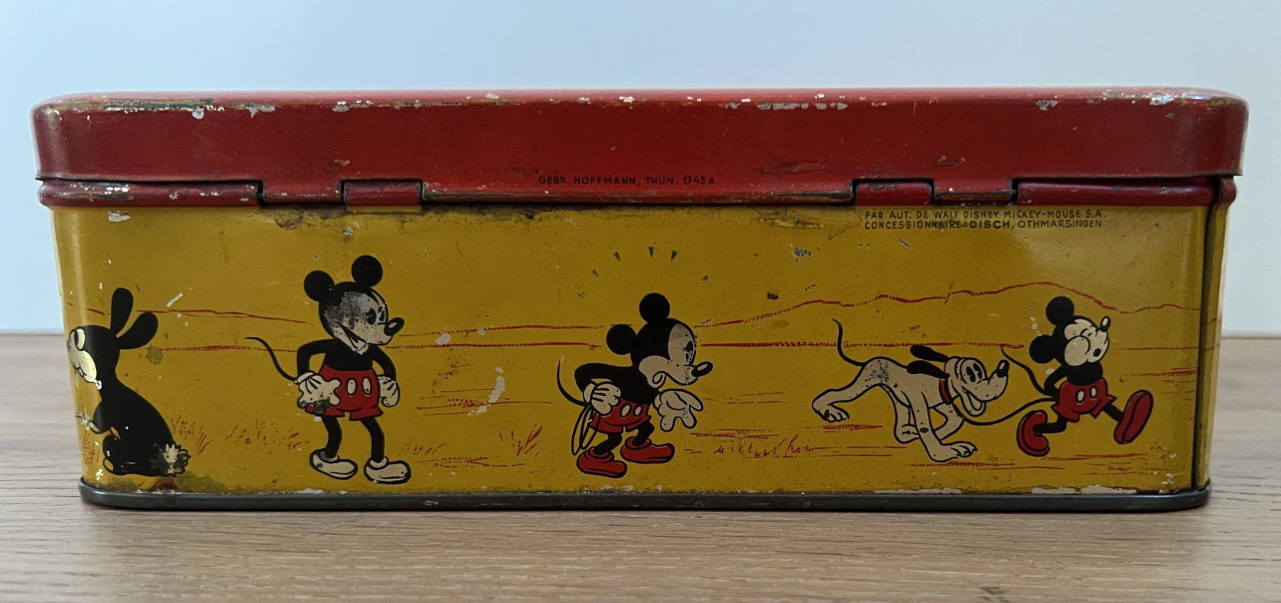 Barattoli: FLACHE Blechdose Disch Othmarsingen, Micky Mickey-Mouse 30er – Usato da Rothrist venduto da Brandystar 5