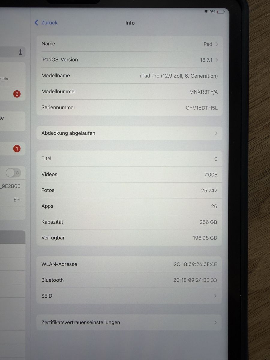 Apple Tablet PC: iPad Pro 12.9 Zoll 6. Gen 256GB mit Stift – Usato da Aarburg venduto da era_rmd2 1