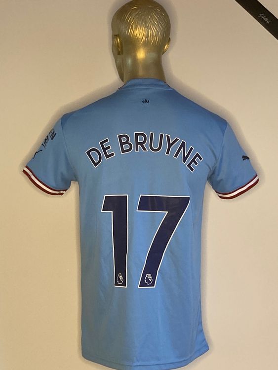 Maillot Domicile Manchester City 2017/18 - De Bruyne #17 - Taille M - Nike - Occasion Excellent état