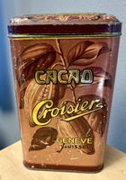 Antike Blechdose CACAO CROISIER Genève Genf -sehr rar!