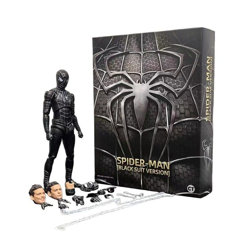 Statuette: Spider-Man Actionfigur - Black Suit Version – Nuovo e nell'imballaggio originale da Olten venduto da SunsetRainman