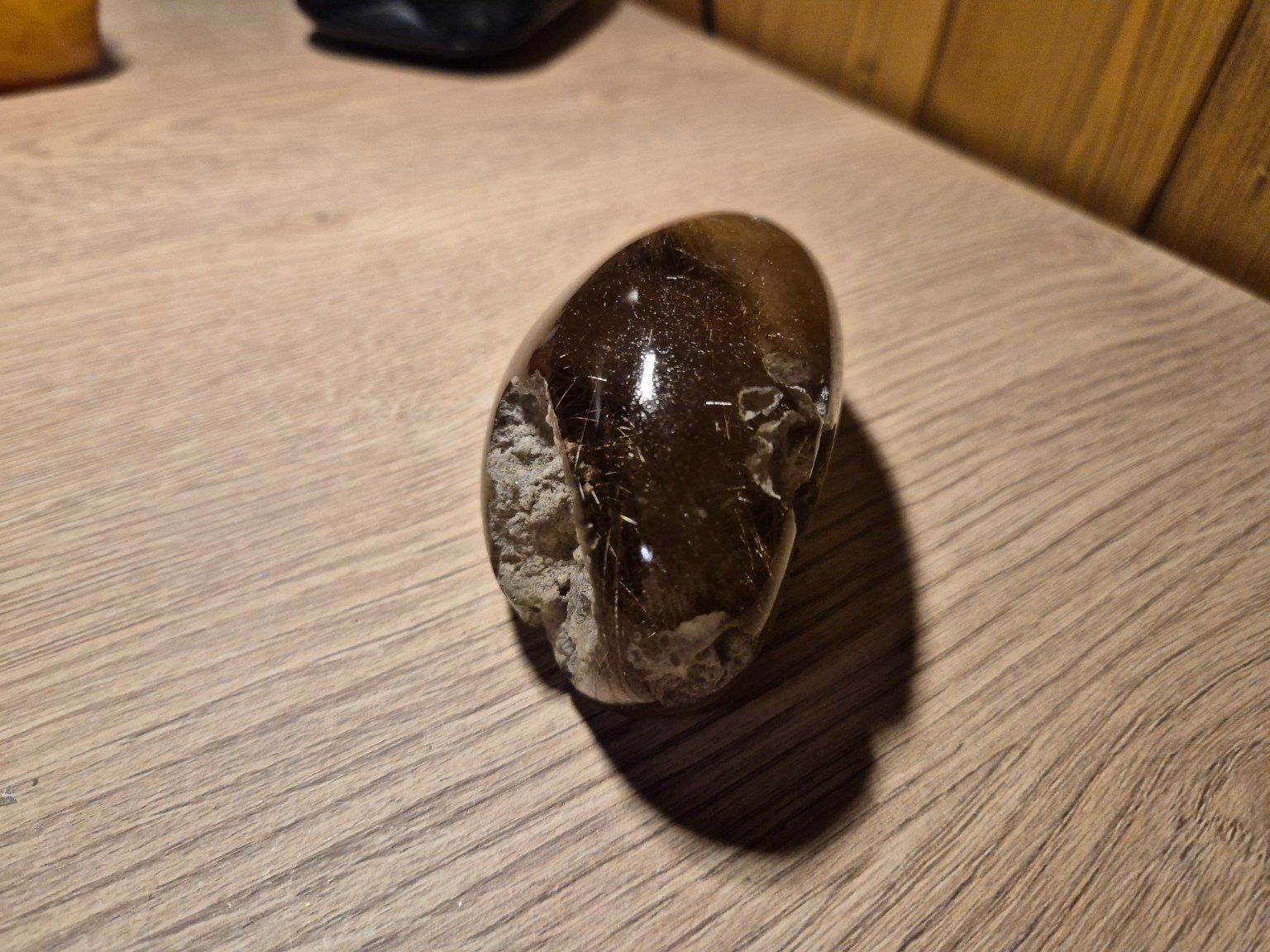 Quartz Rutilé Doré Naturel - Spécimen Minéral De 28.6 Lb (13 Kg) Pour Décoration Ou Reiki, Avec Support
