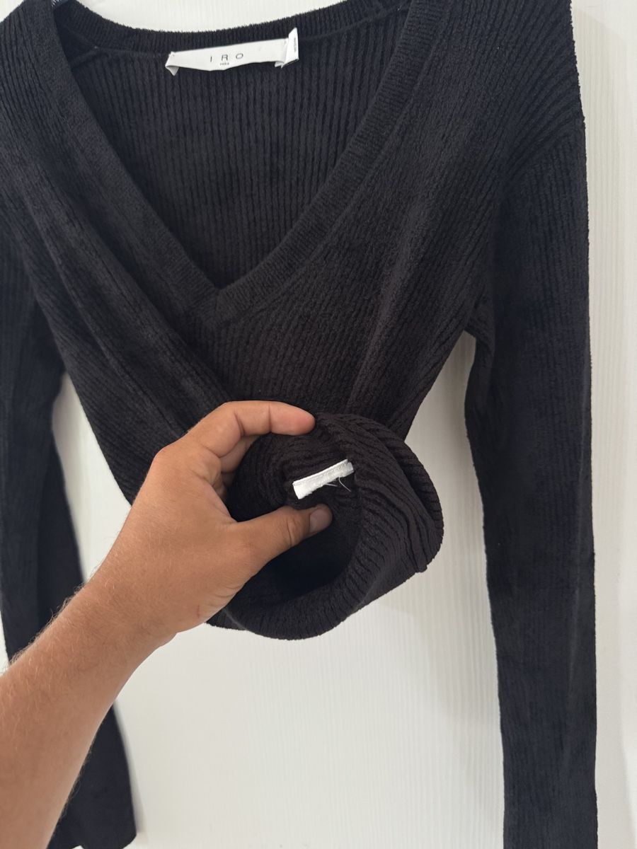 Iro Top: IRO Paris schwarz Rippstrick Damen Top Pullover Grösse M – Nuovo (secondo la descrizione) da Wetzikon ZH venduto da Jan_wojt 2