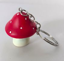 Pilz Schlüsselanhänger Fliegenpilz / Glückspilz / Neu