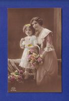ENFANT - Maman et sa fille - Fleurs