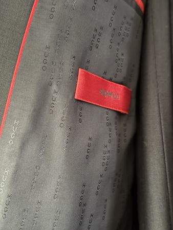 Hugo Boss Anzug, Schwarz, Herren, Super Zustand