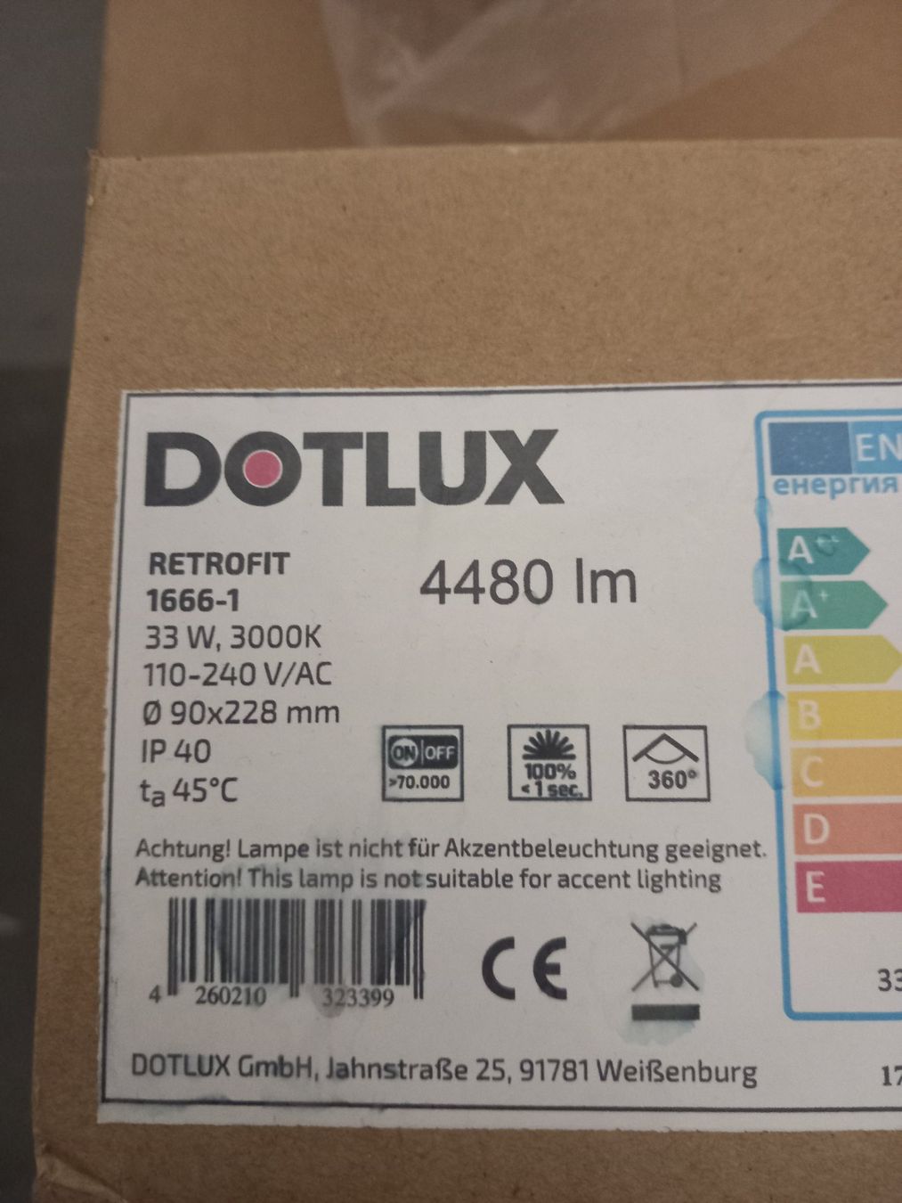 Lampen: LED Lampe E27 33W 3000K – Neu und originalverpackt aus Thun von Beroshop 1