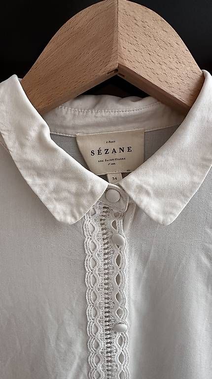 Sezane Blusen: Sezane Bluse weiss, Grösse 34 – Gebraucht aus Gockhausen von enanaa 1