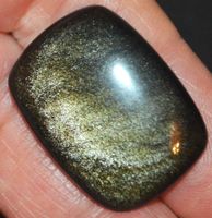 Cabochon L-7824 – Goldener Obsidian 28x21mm