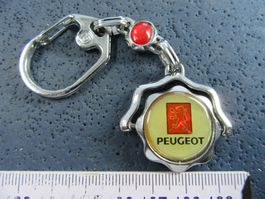 PEUGEOT AUTO LOGO NOSTAL. SCHLÜSSELANHÄNGER "TRÜLLI" VINTAGE