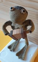 FROSCH aus Leder mit Handorgel, handgemacht