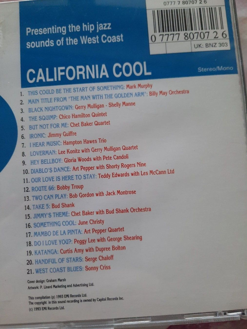 CDs: CD California Cool - Blue note – Gebraucht aus Pully von bro_n52j 5