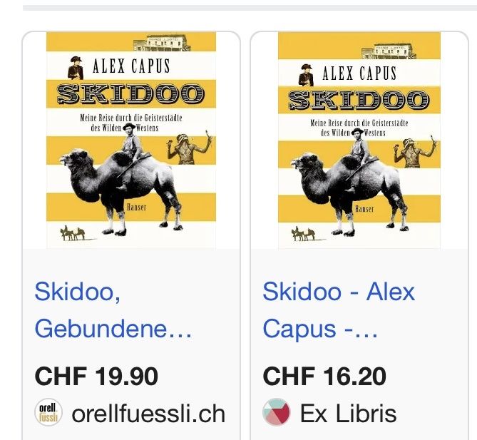 Bücher: Skidoo: Alex Capus – Gebraucht aus Buchs AG von Allerleis 2
