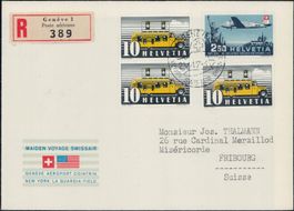 Flugpost 1947, F42.Ab1 auf FDC, 200.-