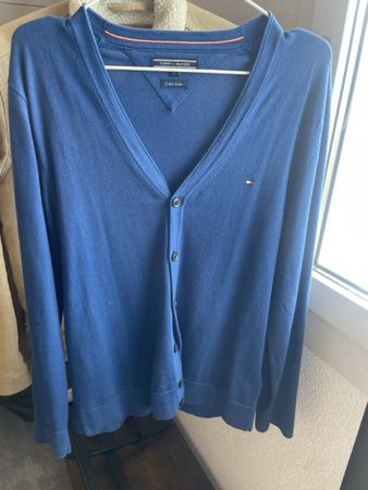 Tommy Hilfiger Strickjacke Blau Gr. L - Top Zustand!