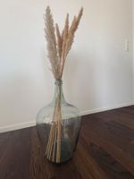 Grosse Glasballon Vase ohne Trockenblumen
