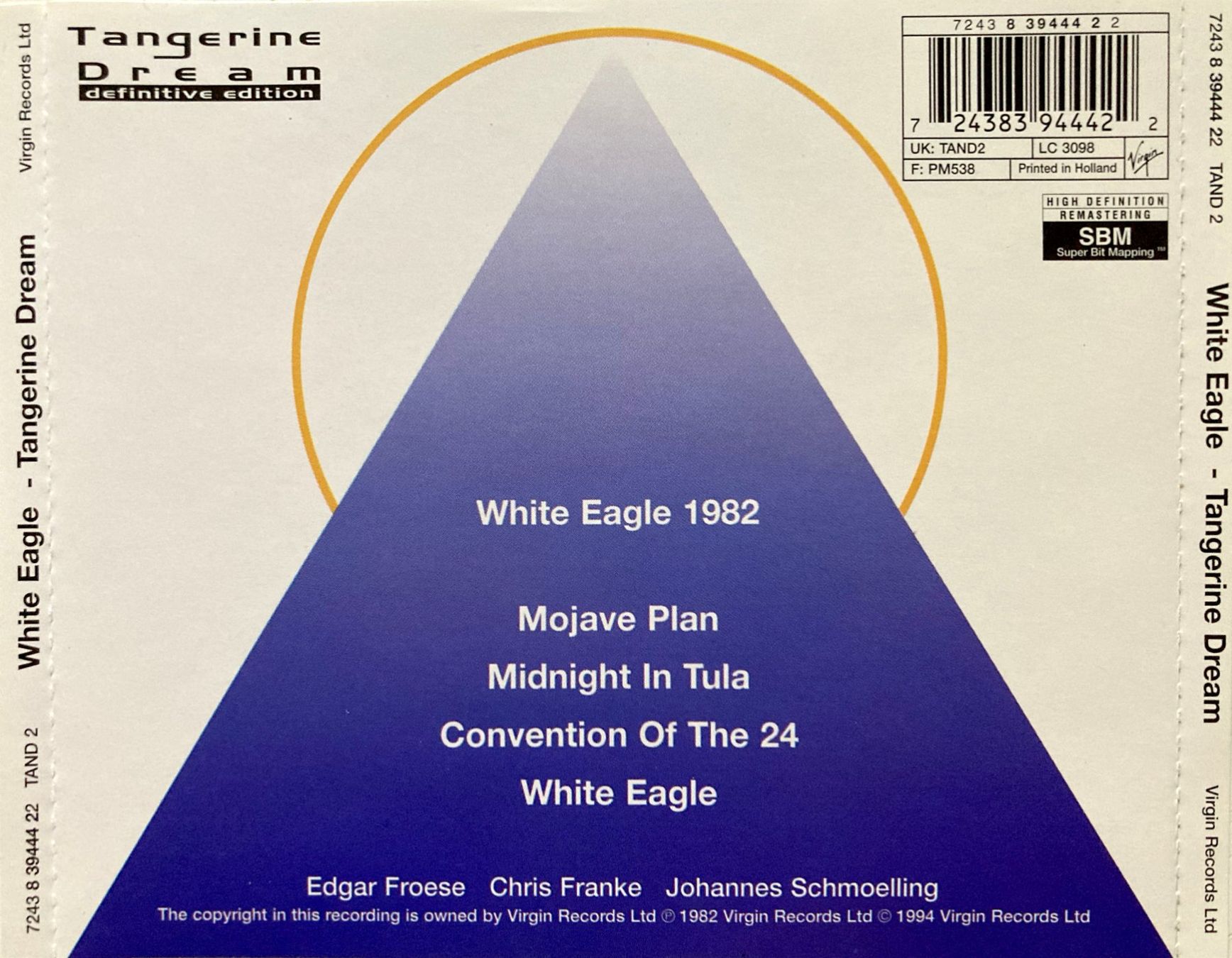 CD: TANGERINE DREAM - WHITE EAGLE – Usato da Bottens venduto da hotter-than-hell 2