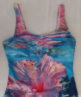 Neuer Badeanzug mit Hibiskus - Grösse XXL / 44 / 46