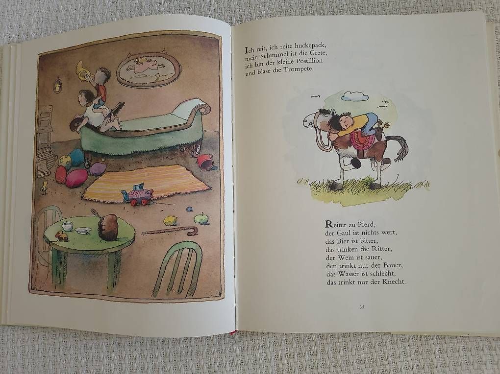 Libri: Janosch "Das große Buch der Kinderreime" - Diogenes Verlag – Usato da Allschwil venduto da droledezebre 2