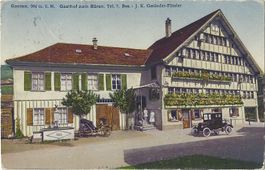 Gonten.  Gasthaus zum Bären.  Bes.:  J.  K.  Gmünder-Fässler
