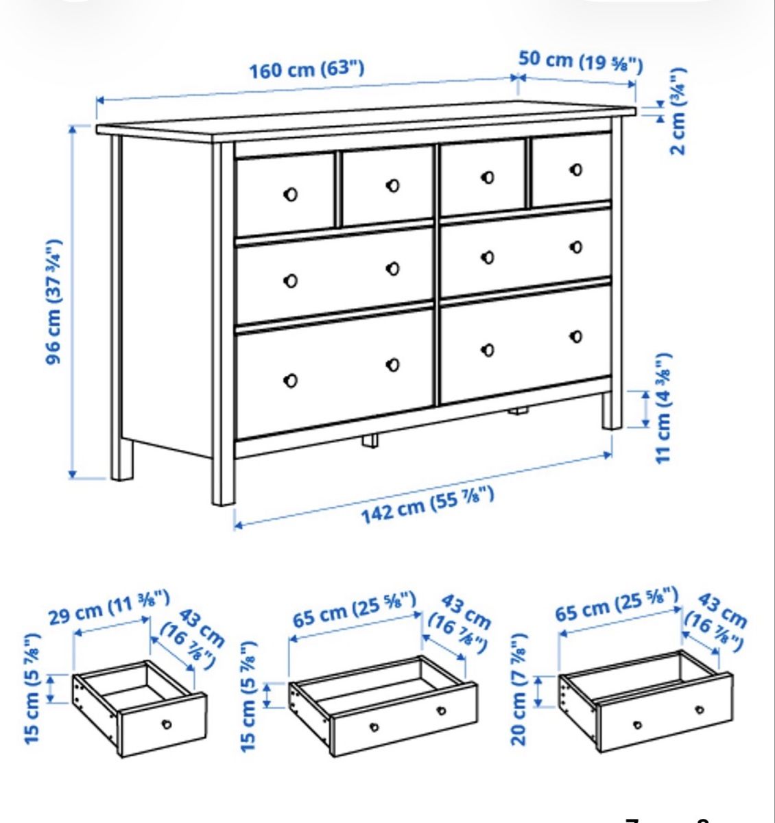 Ikea Fasciatoi & Accessori: IKEA Hemnes Kommode mit Wickelaufsatz – Usato da Holziken venduto da cascada88 1