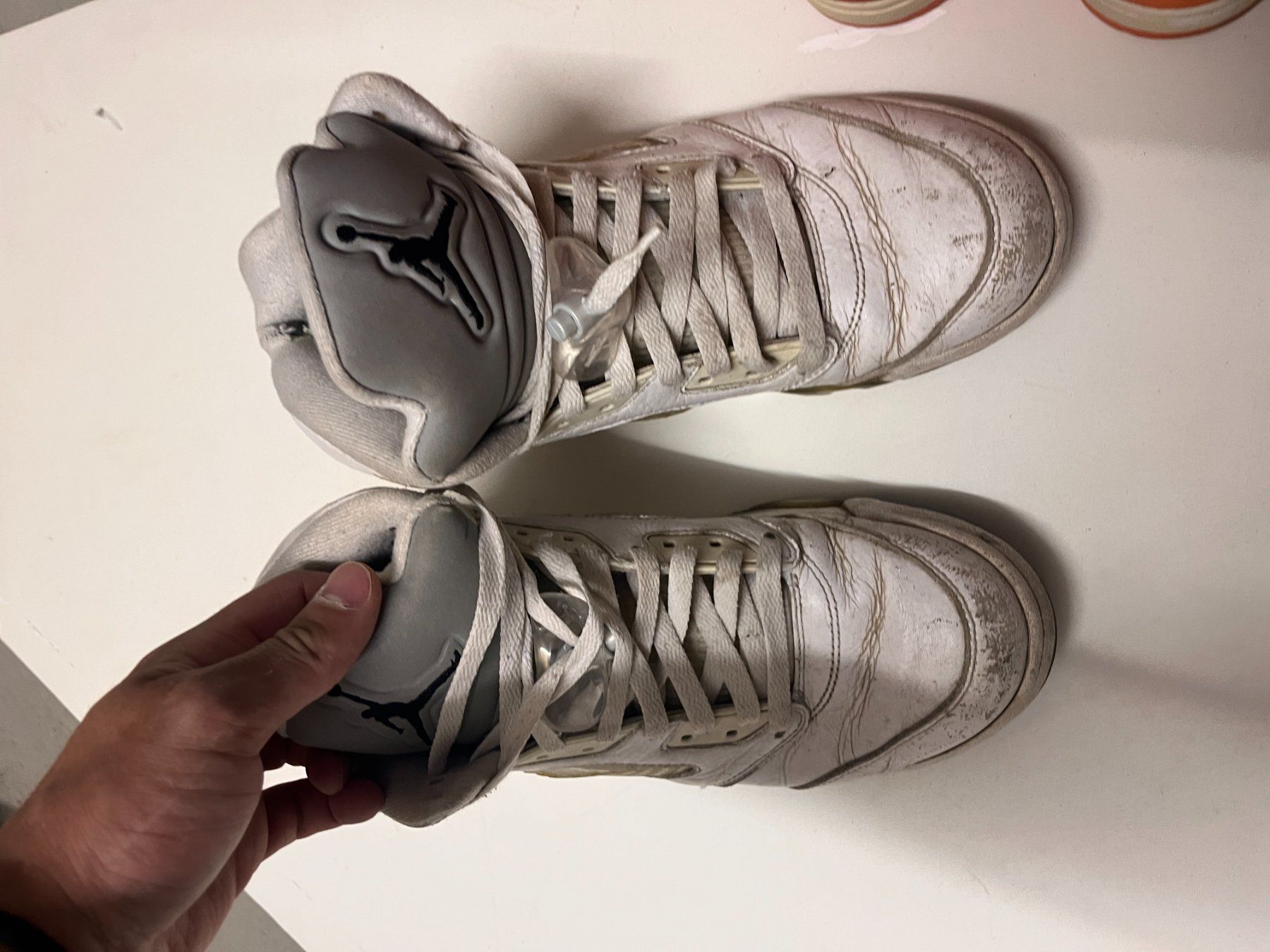 Chaussures hommes: Air Jordan 5 White Metallic – D'occasion à Jona par Humpimumpi 3