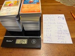 Pokemon Karten Sammlung Bulk 1KG BULK nm engl. siehe Bilder