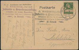 1923 - Berneck - Landwirtschaft - Sonderstempel - Karte