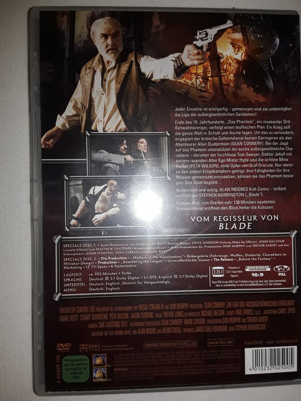 Alle DVDs: dvd - Die Liga der..... /mit Sean Connery – Gebraucht aus Wattwil von tannenmeise73 1