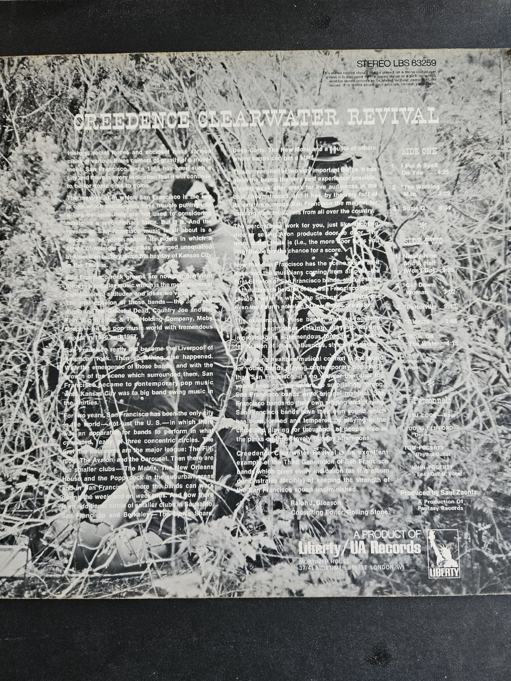 Schallplatten: Creedence Clearwater Revival Lp Vinyle 1968 – Gebraucht aus Les Brenets von SBO56 1