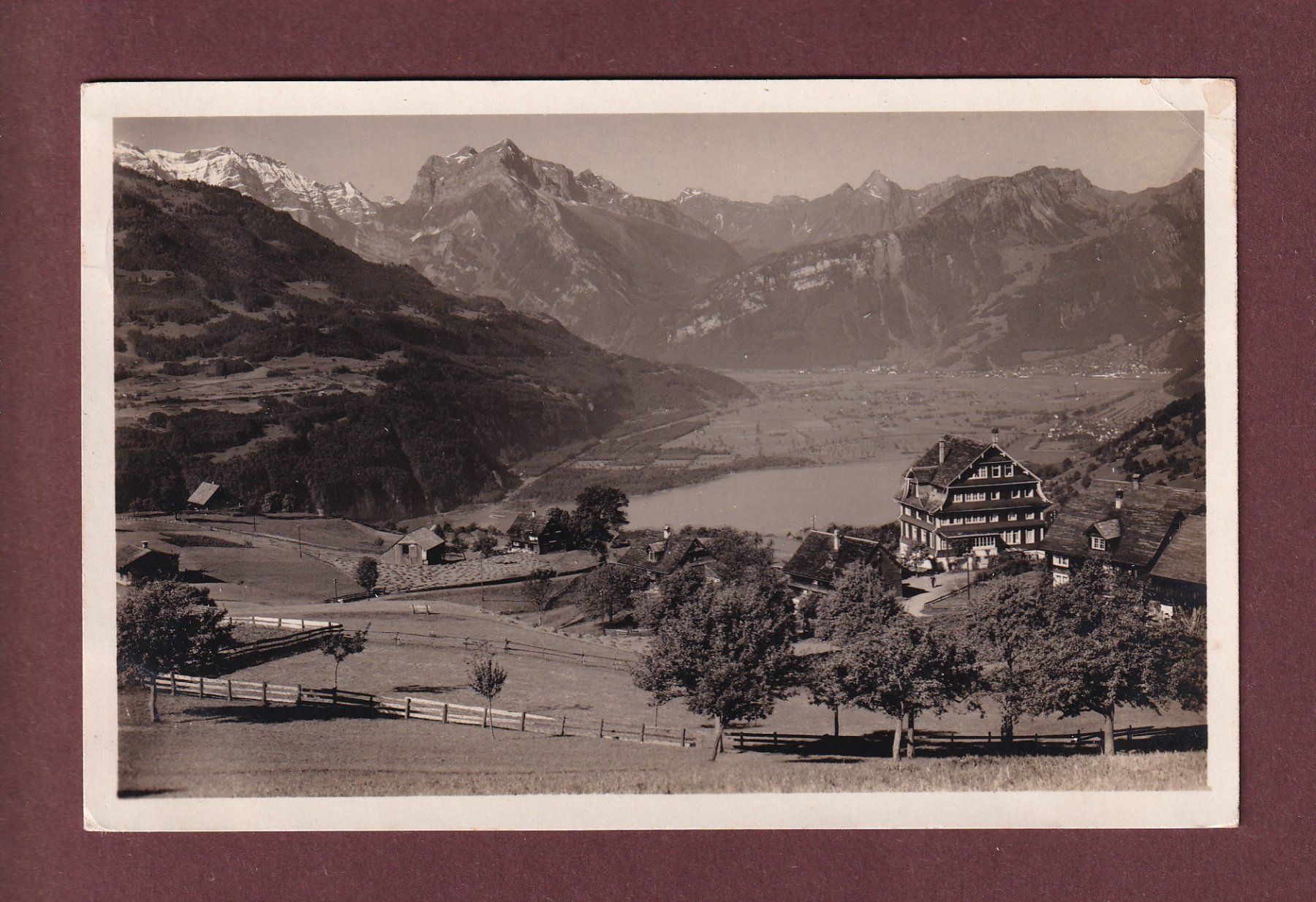 Cartoline postali: AMDEN - Ausblick von der Bergruh - 1932 – Usato da Pully venduto da nicecards