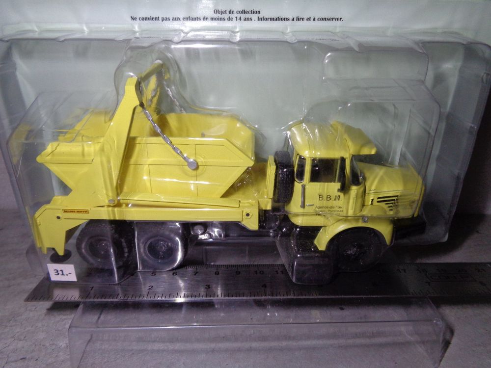 AJ328 ANCIEN NOREV 1:43 Camion Berliet TBO Multibenne Marrel en