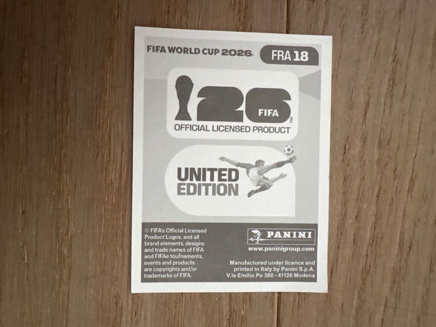 Panini Carte collezionabili: Panini 2026 FRA 17 – Usato da Lausanne venduto da FabienA 1