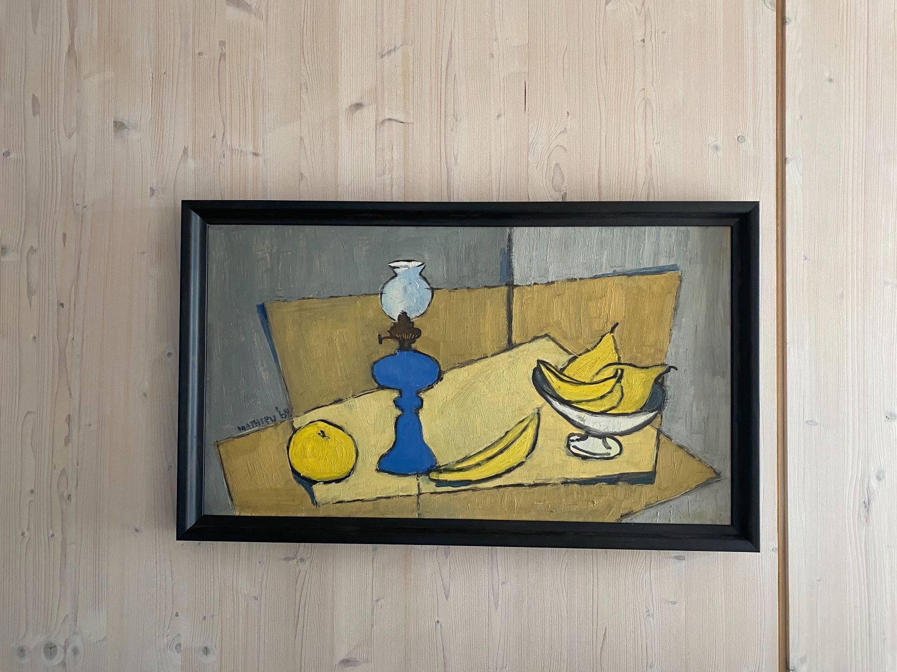 Gemälde: wunderbares kubistisches Stilleben sig. Mathieu – Gebraucht aus Lüchingen von LIDB 7