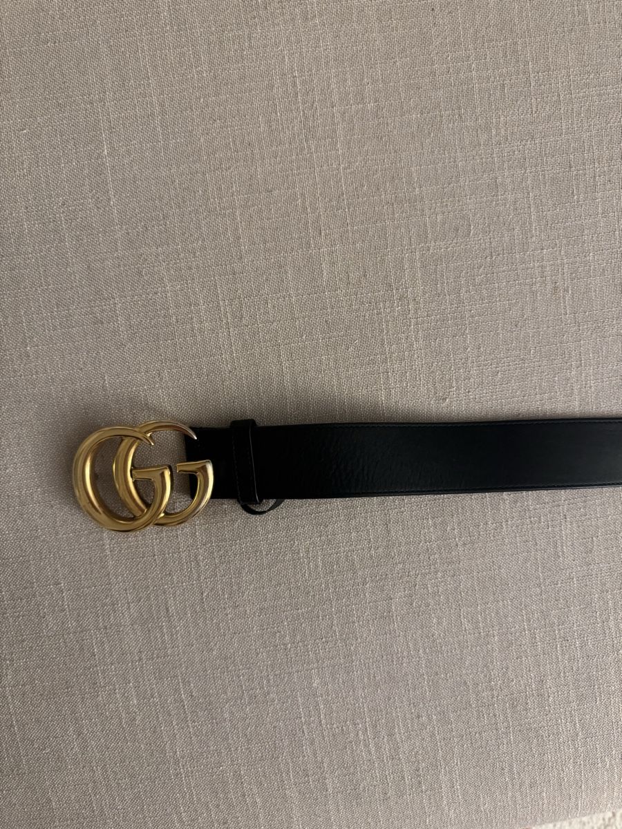 Gucci Cinture: Gucci Belt - GG Buckle - Black Leather – Usato da Zürich venduto da llor.dell 4