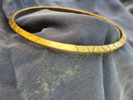 Vintage Armreif aus Bronze, Boho Tribal Style. L - XL
