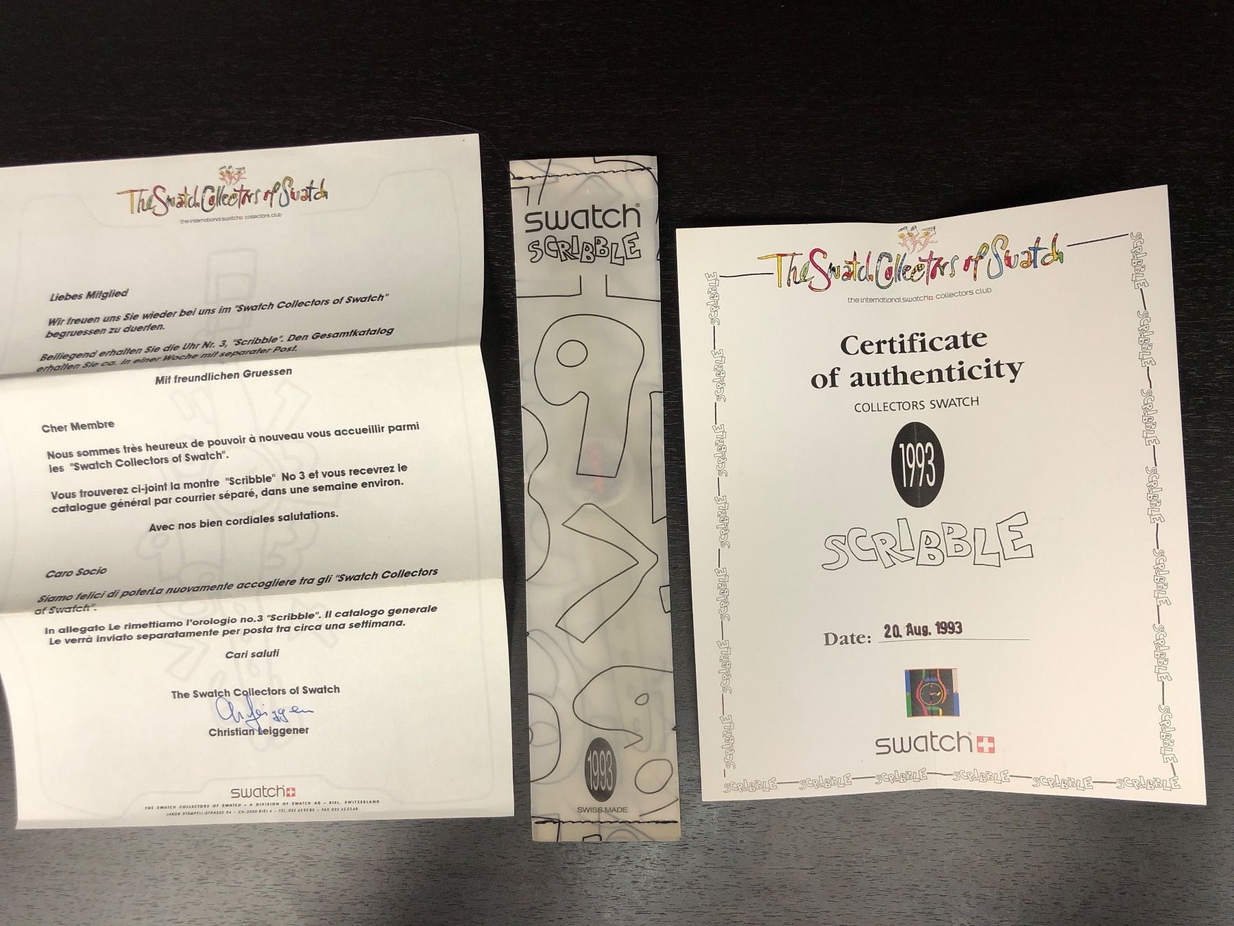 Swatch Montres: Swatch Scribble – Neuf avec emballage d'origine à Balterswil par BJS
