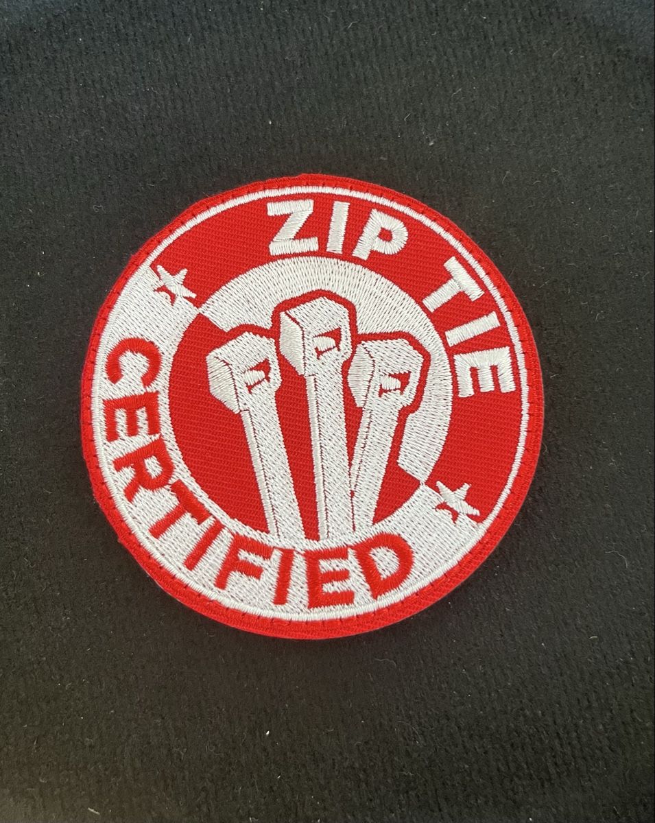 Placchette & Badge: Cooles "ZIP TIE Certified" Patch - Top Zustand - Neu! – Nuovo (secondo la descrizione) da Ostermundigen venduto da yannip