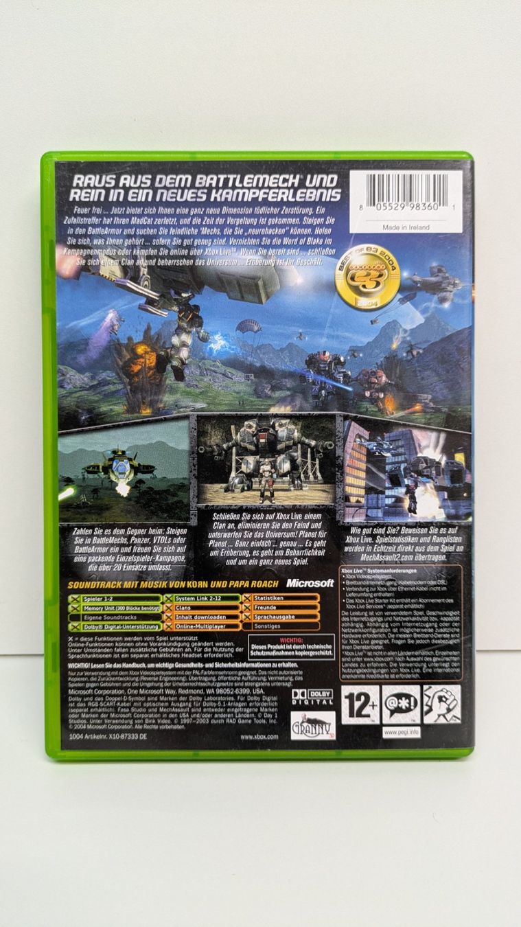 Giochi: Mechassault 2: Lone Wolf - XBox Classic – Usato da Menziken venduto da mame18 2