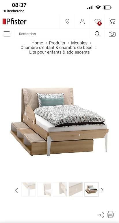 Betten: Lit gigogne et commode – Gebraucht aus Conches von rep_j7bs