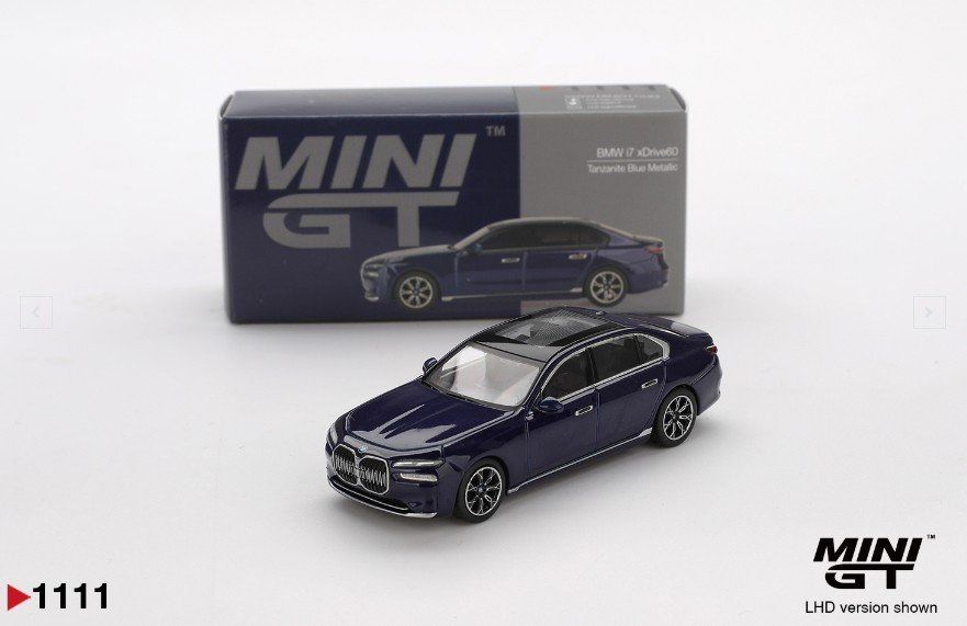 Hot Wheels Modellini d'auto: Mini GT BMW i7 XDrive60 - 1111 – Nuovo e nell'imballaggio originale da Flawil venduto da HeisseReifen 1
