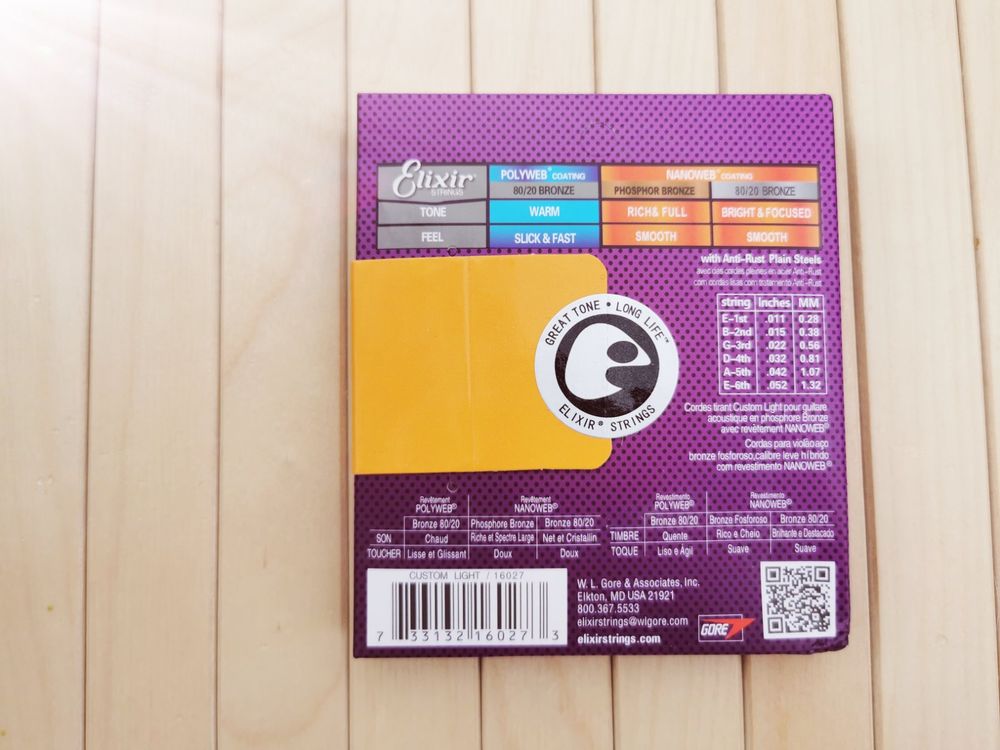 Gitarre Saiten Elixir 11 - 52 Nanoweb PB | Kaufen auf Ricardo